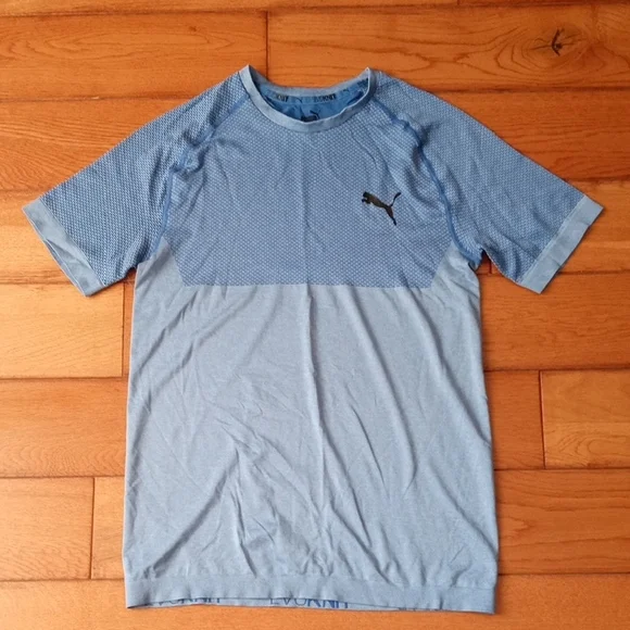 Puma Light Blue Performance Tee - Picture 1 of 6